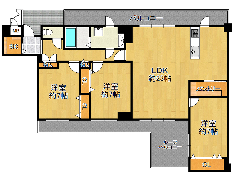 【東住吉区】山坂3丁目 ルネ山坂　5階　3598万円