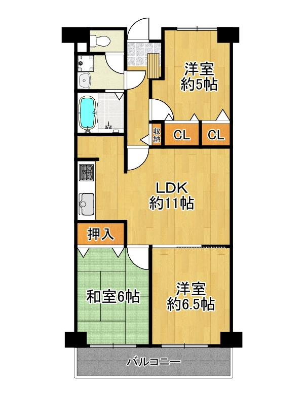 【平野区】加美北5丁目 ユニハイム平野北　6階　2280万円