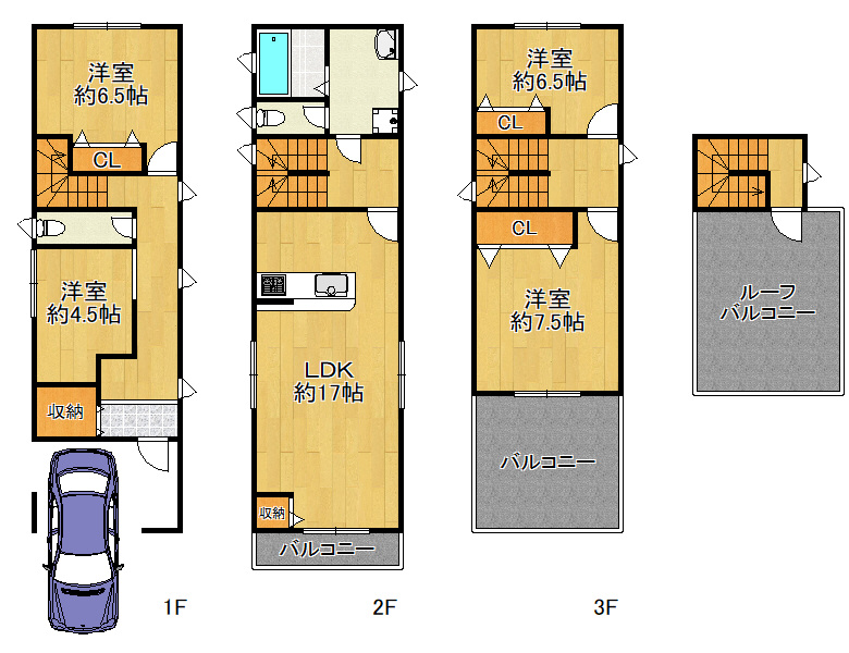 【住吉区】帝塚山東3丁目 新築戸建　4780万円