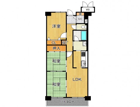 【住之江区】平林南2丁目 ルネ住之江　14階　1,670万円