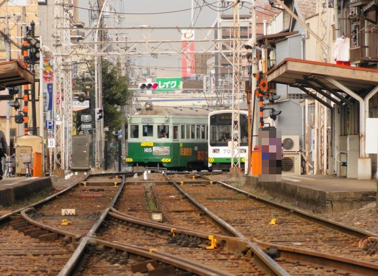 阪堺電軌上町線　松虫駅画像