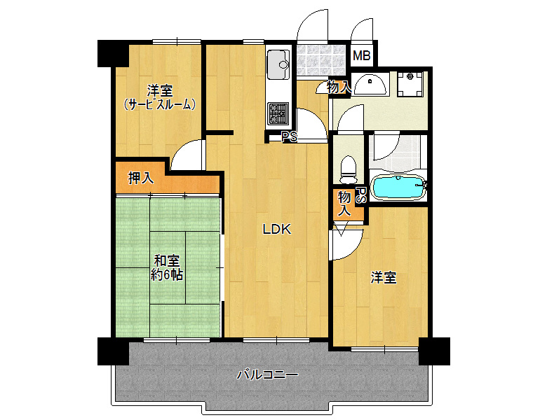 【東住吉区】桑津4丁目 エスペランス東住吉　4階　1,700万円　岡本