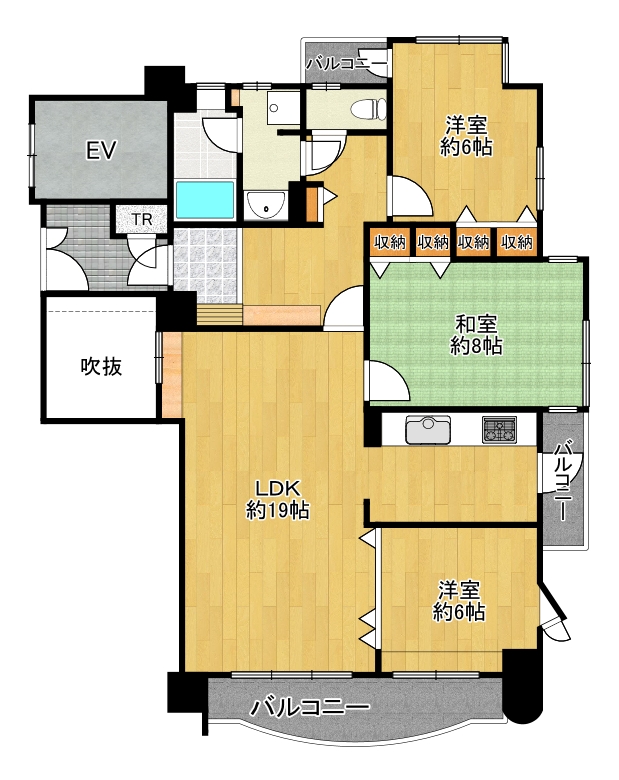 【東住吉区】北田辺4丁目 エステ・ルミナス北田辺　5階　3600万円　岡本
