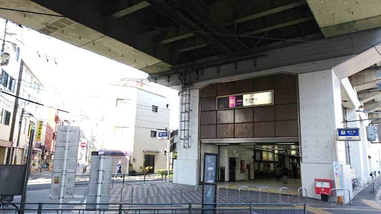 地下鉄谷町線「田辺」駅画像