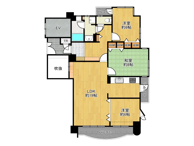 【東住吉区】北田辺4丁目　エステ・ルミナス北田辺　5階　3600万円　す