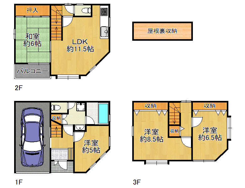 【東住吉区】湯里2丁目 中古戸建　2480万円　岡本