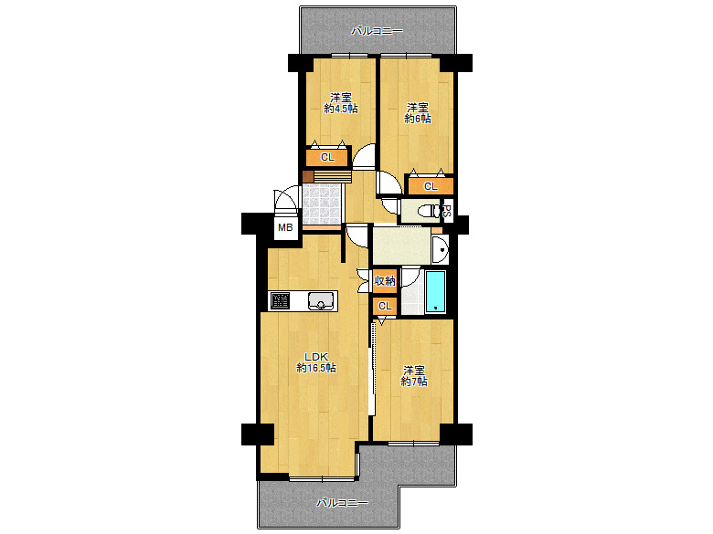 【天王寺区】小橋町　エバーグリーン上本町　804号室　4490万円　か