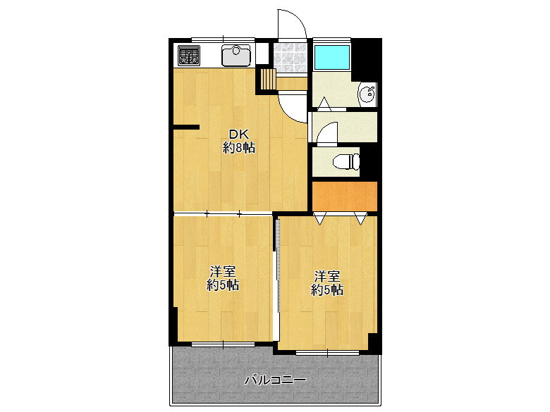 【天王寺区】上汐5丁目5−2　夕陽ヶ丘コーポ　302号室　2080万円　か