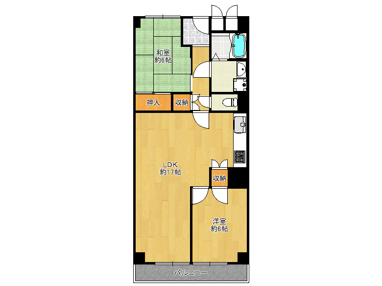 【城東区】中央1丁目2-3　日商岩井京橋ハイツ　521号室　2199万円　か