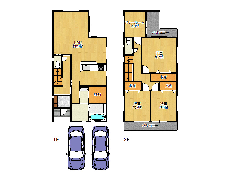 【生野区】田島3丁目2-6　新築戸建　1号棟　5280万円　価変