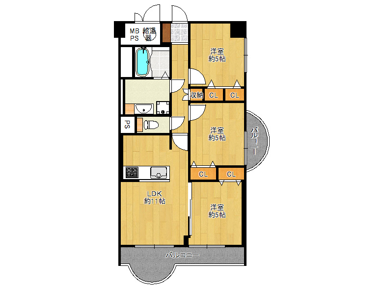 【阿倍野区】長池町2-9　メロディーハイム桃ヶ池　202号室　3290万円