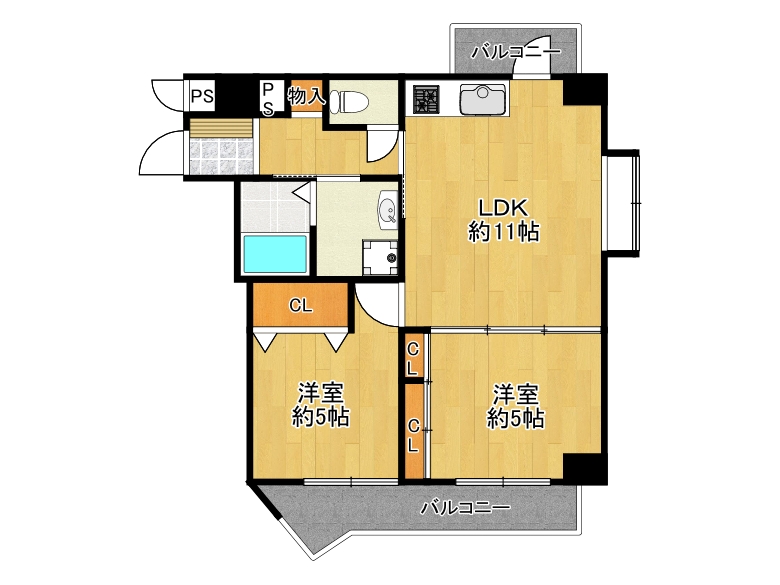 【東住吉区】山坂1丁目5-22　グランメゾン山坂町　404号室　2198万円　お