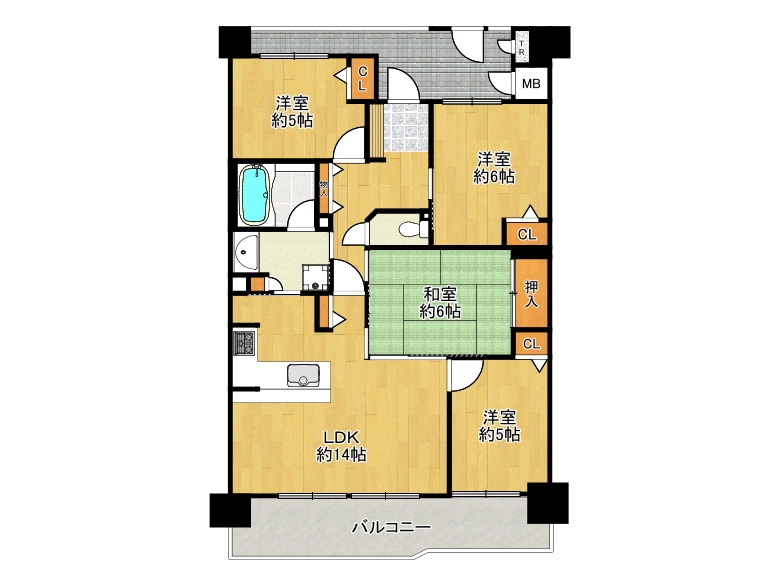 【平野区】長吉出戸3丁目 コートヴィラージュ平野　1406号室　2980万円　な