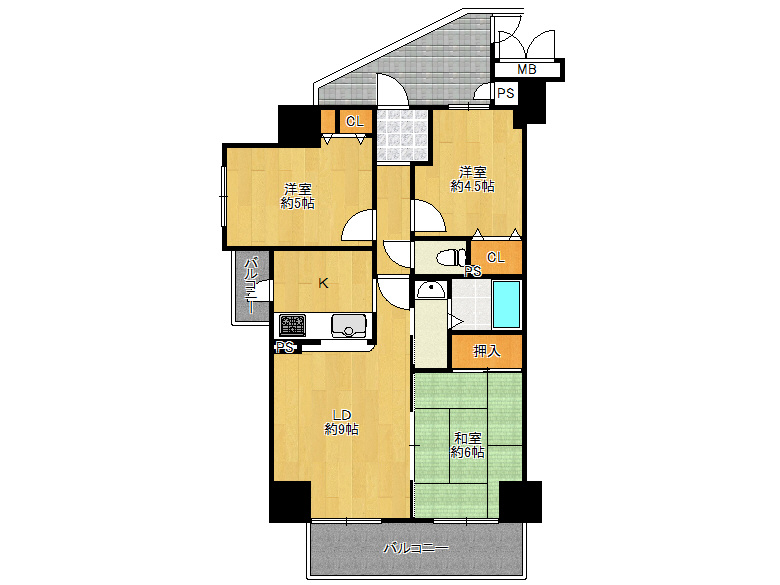 【平野区】喜連4丁目　 ユニハイム平野南A棟　1301号室　2998万円　か