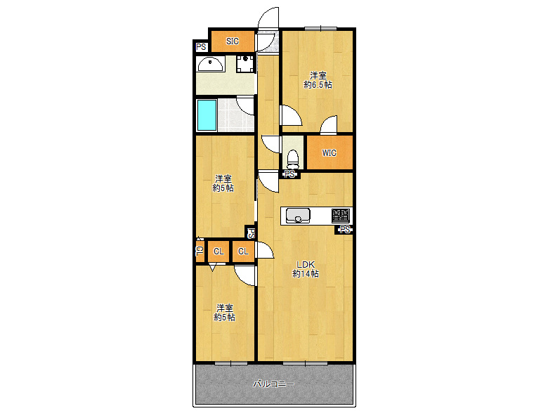 【住吉区】山之内1丁目10-28　リバーガーデン我孫子前　1303号室　4380万円　な