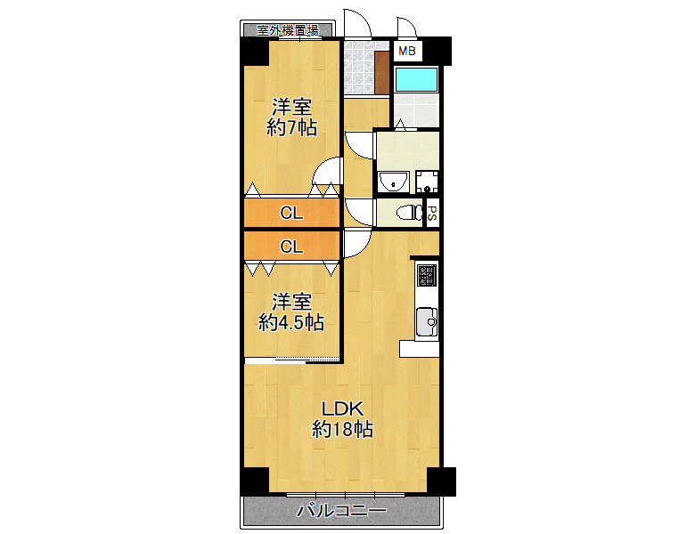 【東住吉区】桑津3丁目1-5　セントラルプラザ東住吉　2階　2900万円　な