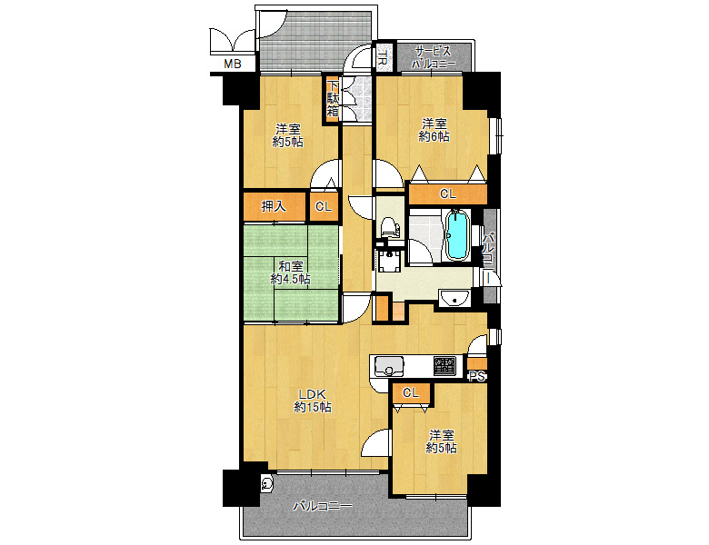 【西成区】玉出西1丁目　ディアステージ玉出　2階　2998　お