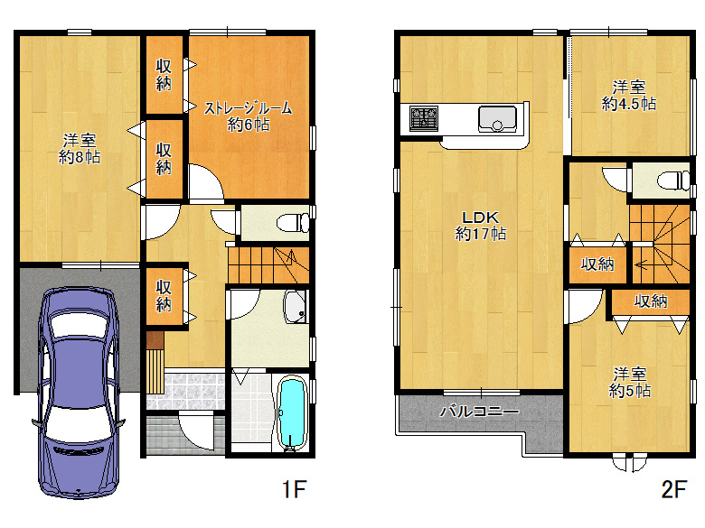 【平野区】平野市町3丁目7付近　新築戸建　6号地　4080万円　お