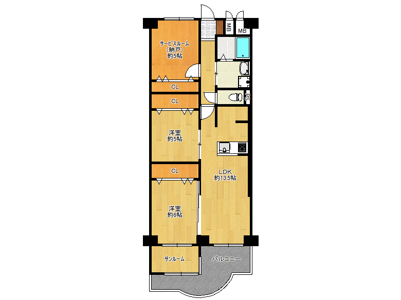 【住之江区】粉浜西1丁目　エバーグリーン住吉　817号室　2590万円　お
