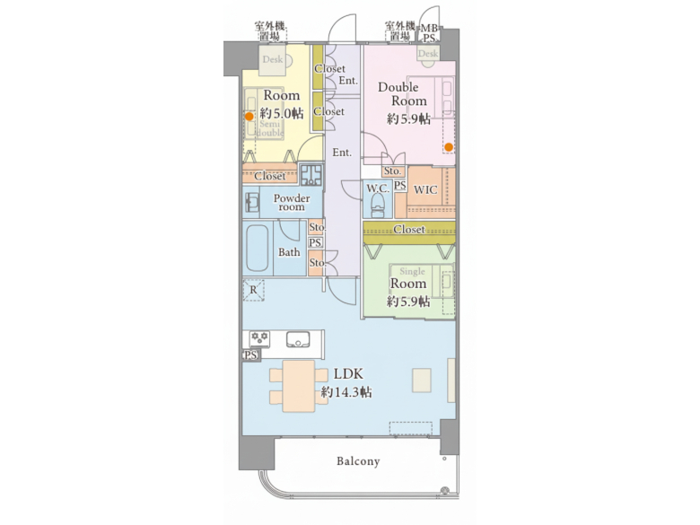 【北区】本庄西3丁目　ライオンズマンション北梅田　7階　5599万円