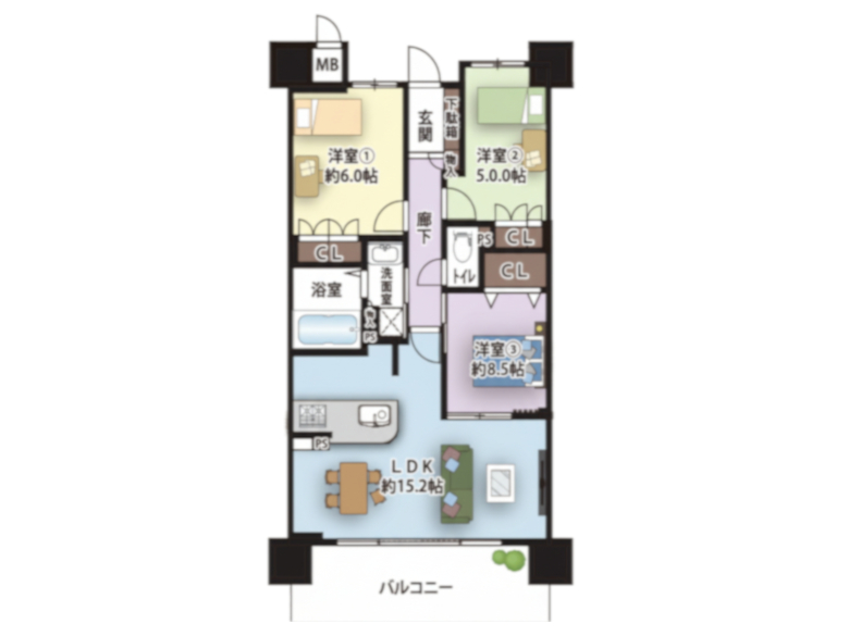 【城東区】関目2丁目　ザ・パークハウス関目　8階　5390万円
