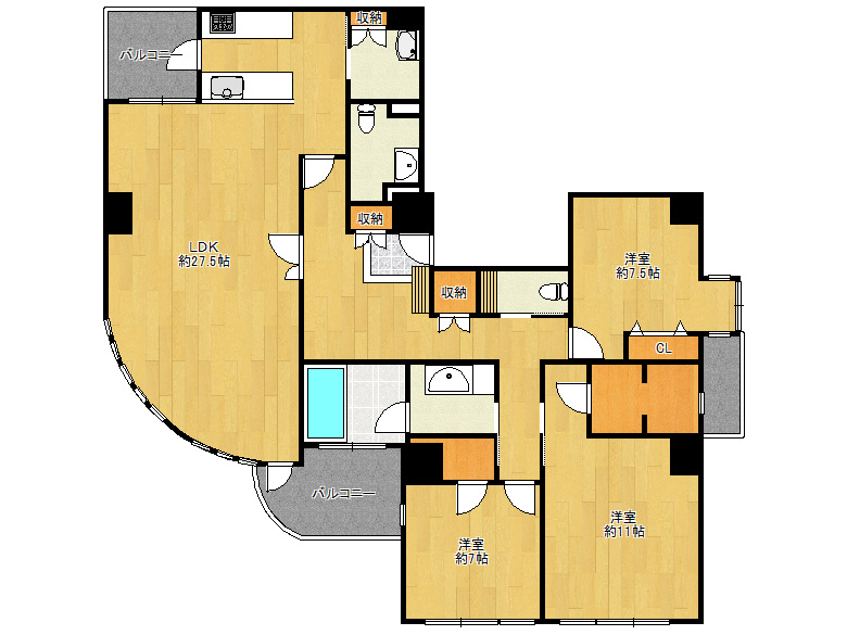 【天王寺区】上汐3丁目　ラルゴ上汐　3階　8980万円　お