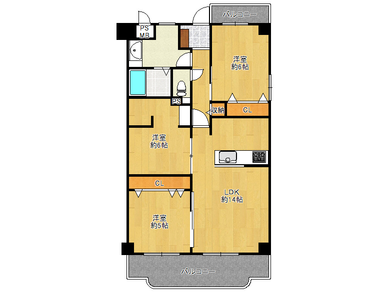【東住吉区】杭全7丁目2-20　ライフコートフドウ育和ハイツ　206号室　2598万円　