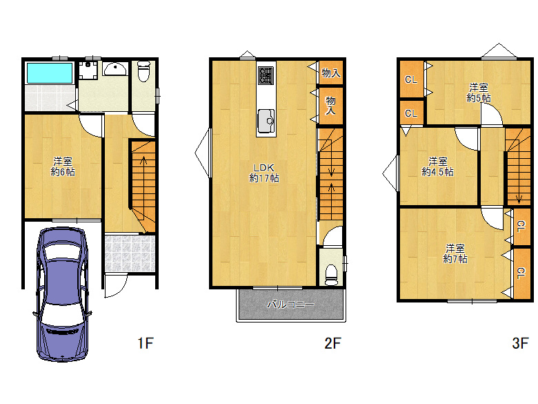 【平野区】平野本町4丁目15-19　新築戸建　3号地　4280万円