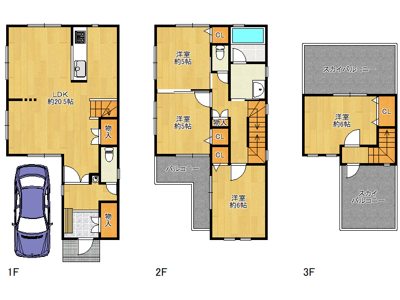 【平野区】瓜破3丁目2-15　中古戸建　3780万円