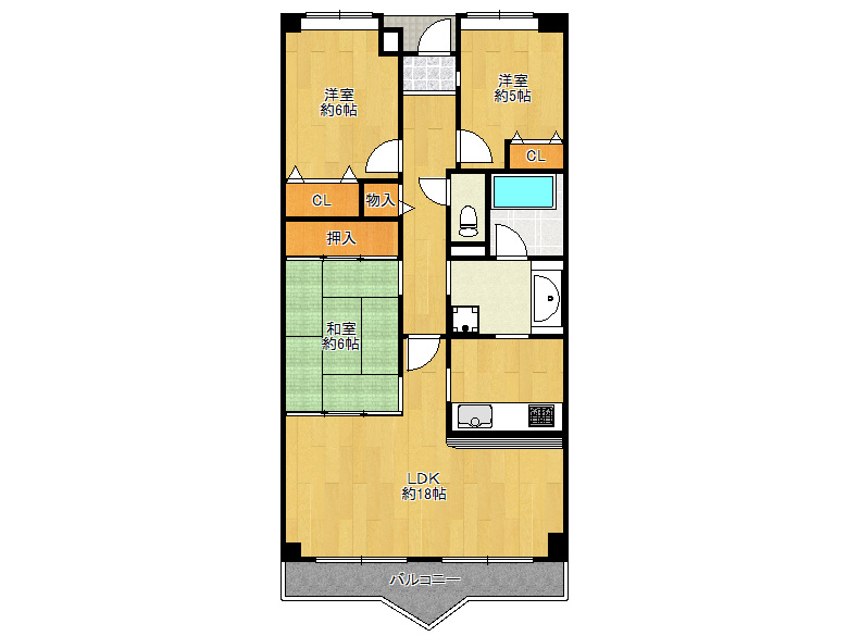 【阿倍野区】橋本町　メゾン阿倍野晴明丘壱番館　2階(南西角)　3380万円