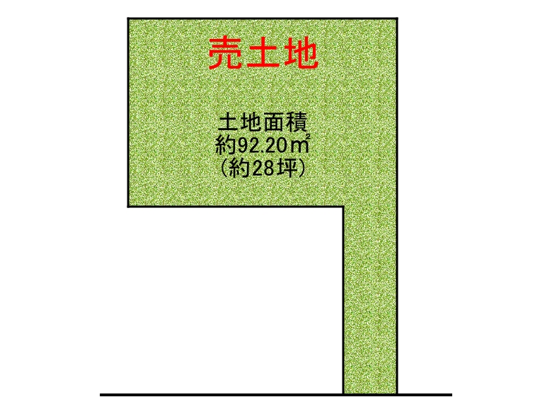 【平野区】瓜破西3丁目4-28(476-7）　土地　2号地　2550万円