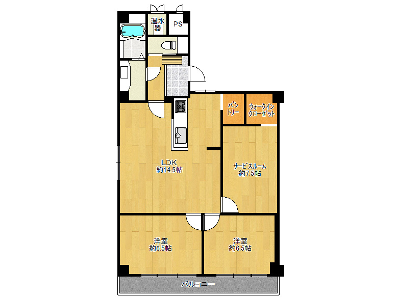 【東住吉区】田辺4丁目　フルーレゾン田辺本町　6階　2590万円