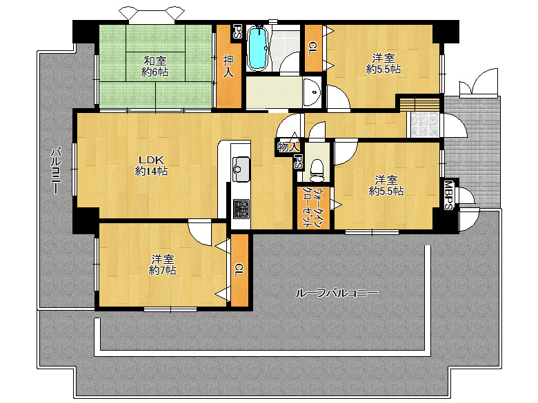 【住吉区】ライオンズマンション万代東　3階　3980万円