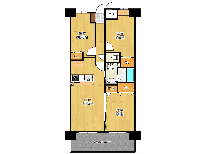 【住吉区】苅田7丁目　サンマンションアトレあびこ202号室　3898万円