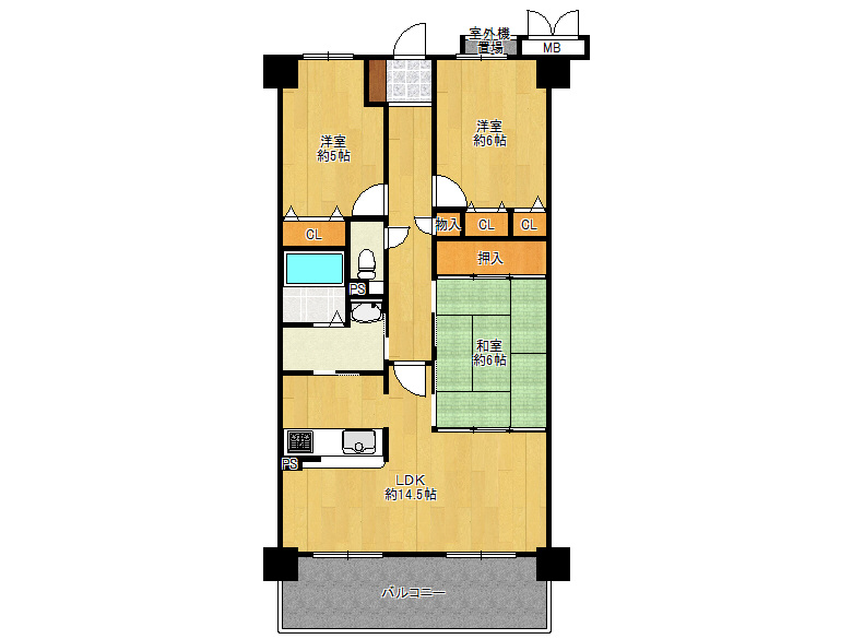 【住之江区】南加賀屋4丁目　レックスマンション住之江公園5階　2480万円