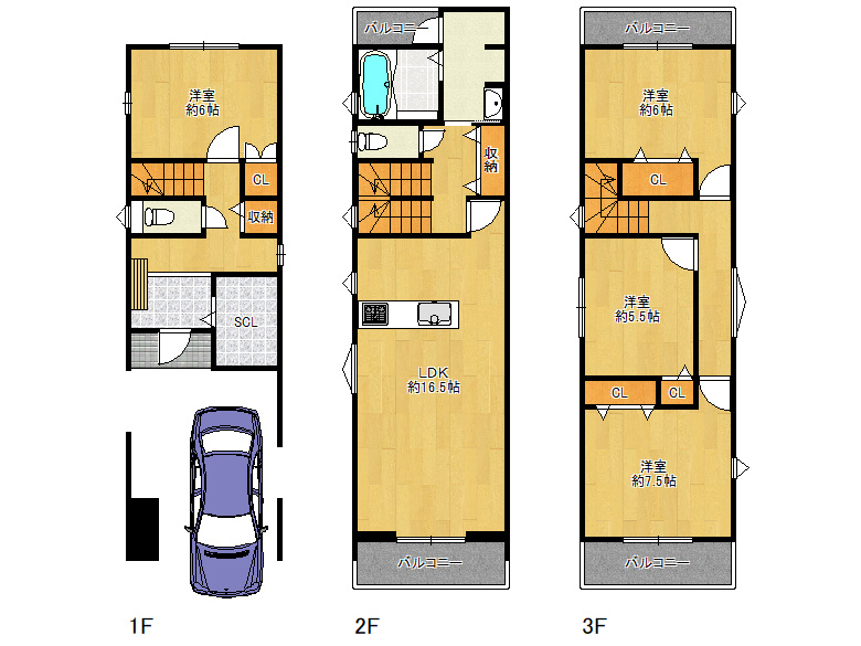【住之江区】東加賀屋3丁目11-30　新築戸建　4456万円　✓