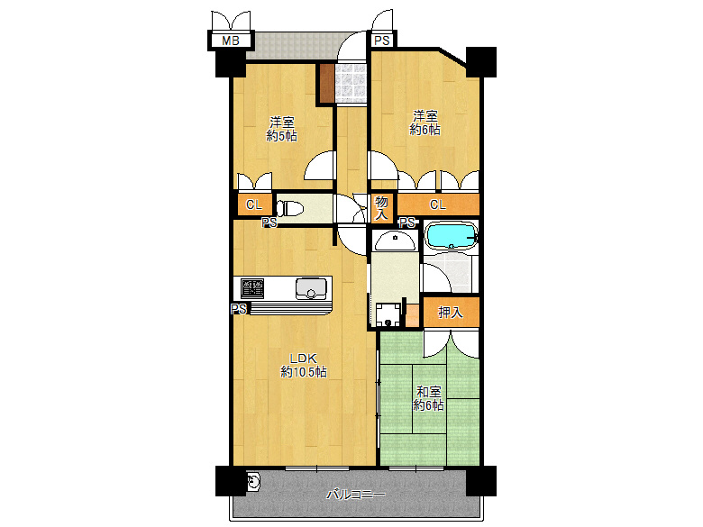 【平野区】平野東1丁目　セントパークス平野公園　411号室　3280万円  　