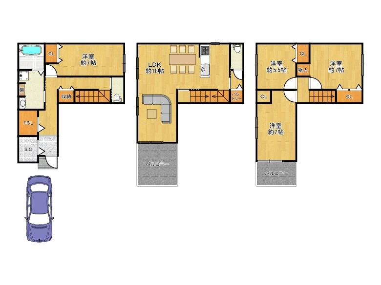 【限定1区画】　清水丘3丁目16-3　新築戸建　4280万円　稲継預かり