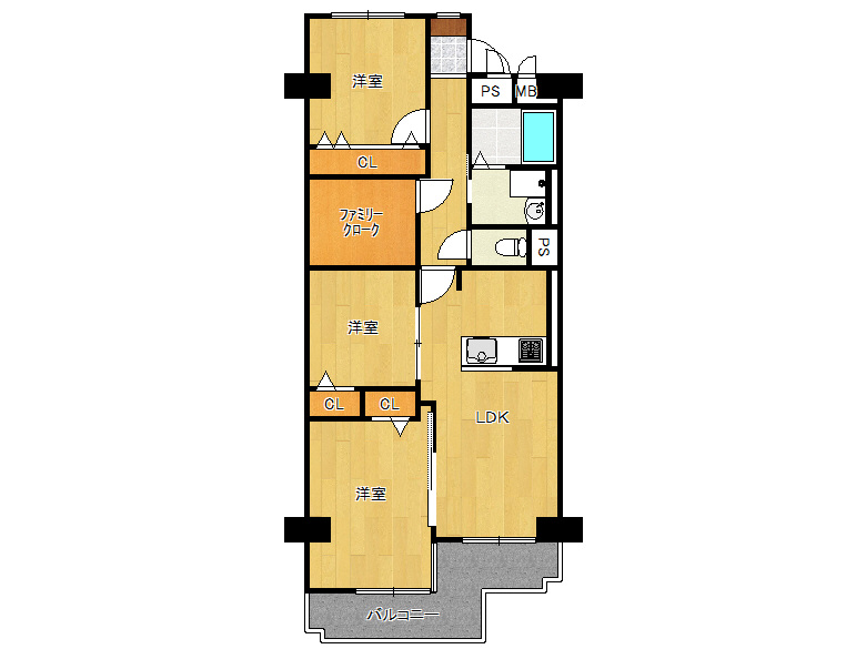 【住之江区】東加賀屋1丁目　エバーグリーン第2住吉　509号室　2398万円