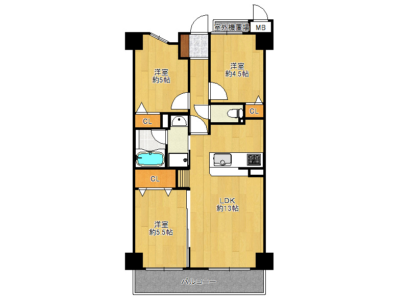 【住之江区】粉浜西1丁目　ディオ・フェルティ粉浜B棟　405号室　2999万円　