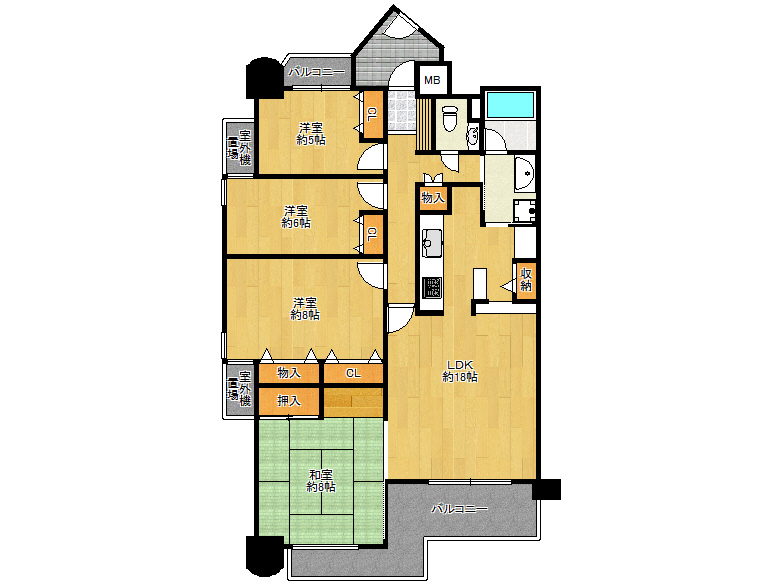 【住吉区】帝塚山中3丁目　ベルシャトウ帝塚山2階　3680万円　