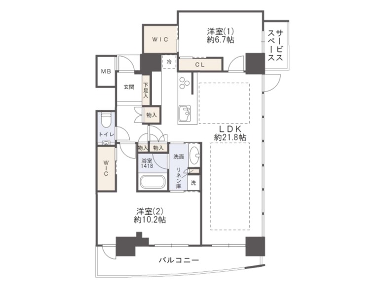 【西区】新町1丁目　大阪ひびきの街 ザ・サンクタスタワー　42階　17600万円