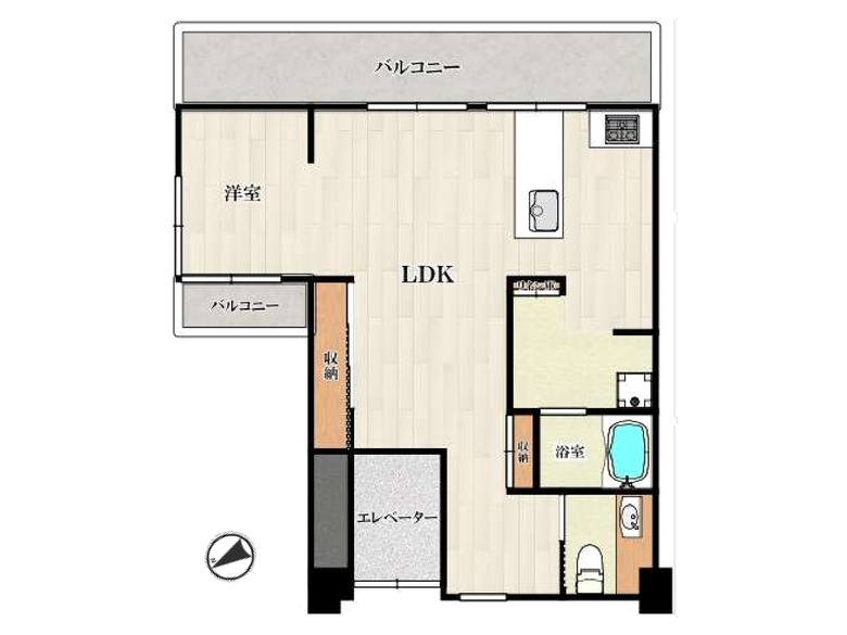 【西区】江戸堀2丁目　ハイマート西船場　8階　3085万円